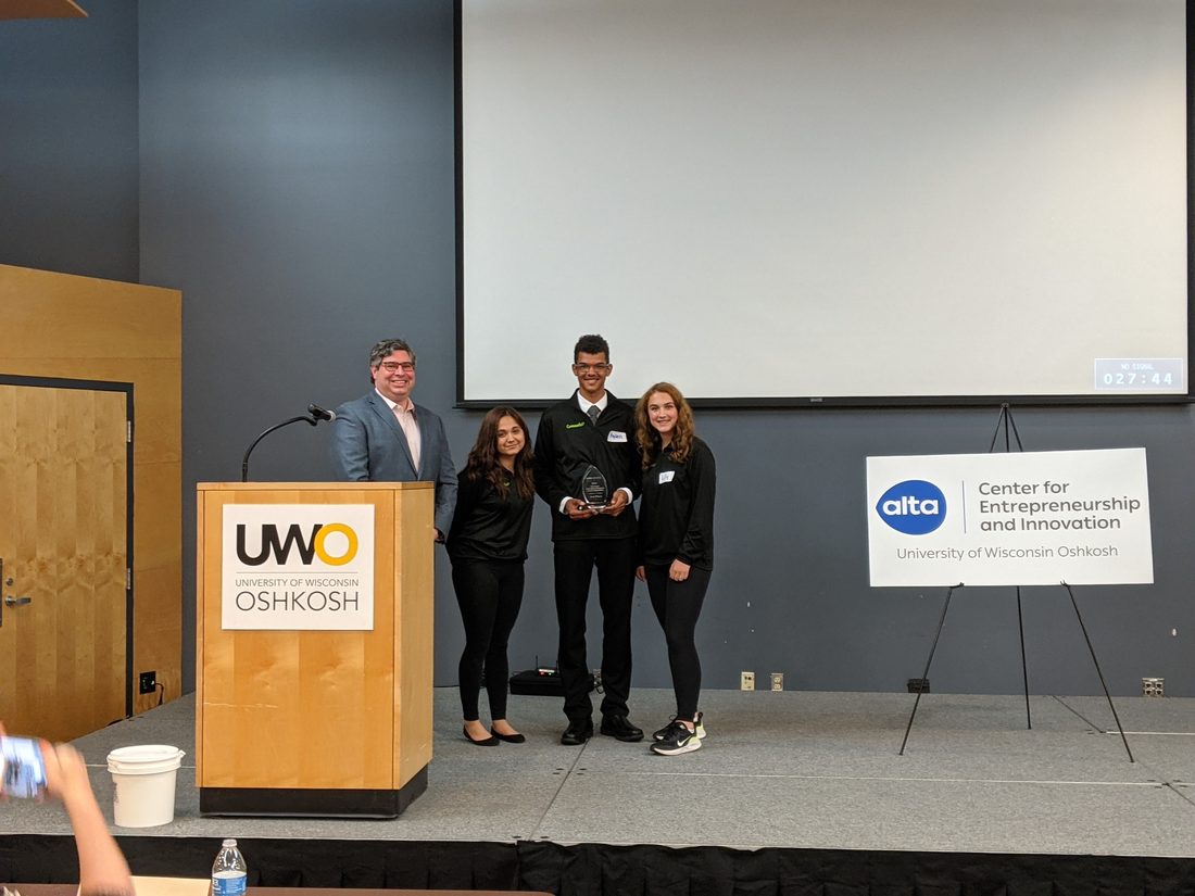 Ayden recognized at the UW Oshkosh Center for Entrepreneurship